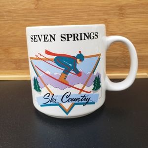 Vintage 80s Vaporwave Ski Mug